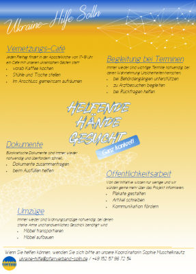 Flyer des Helferkreises