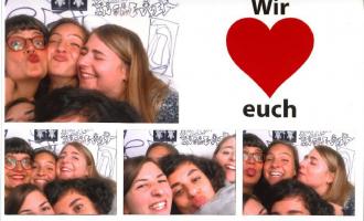 Das kjr Willkommen team bei der Abschiedsparty