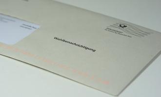 Foto einer Wahlbenachrichtigung